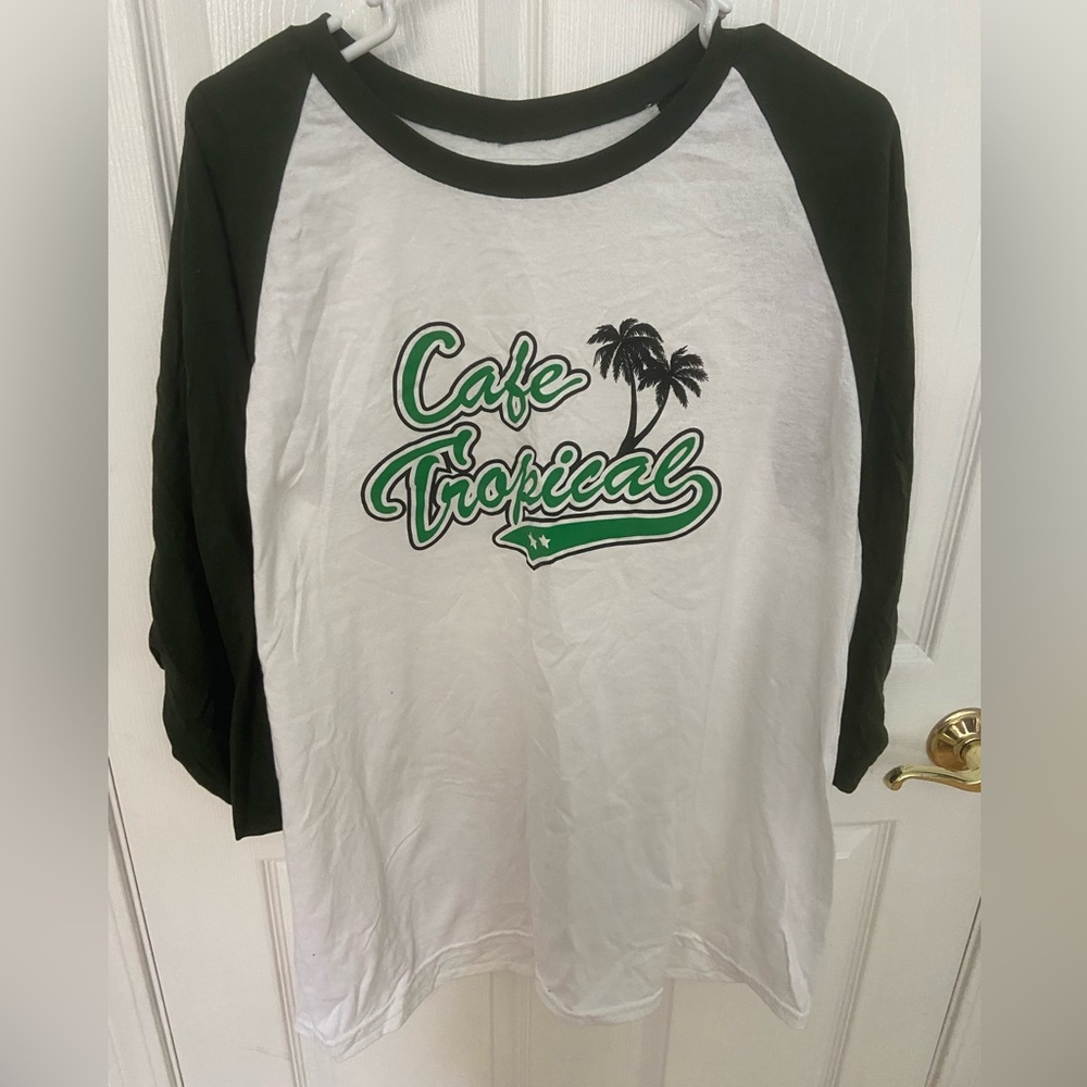 Official Schitts Creek Cafe Tropical Baseball Tee